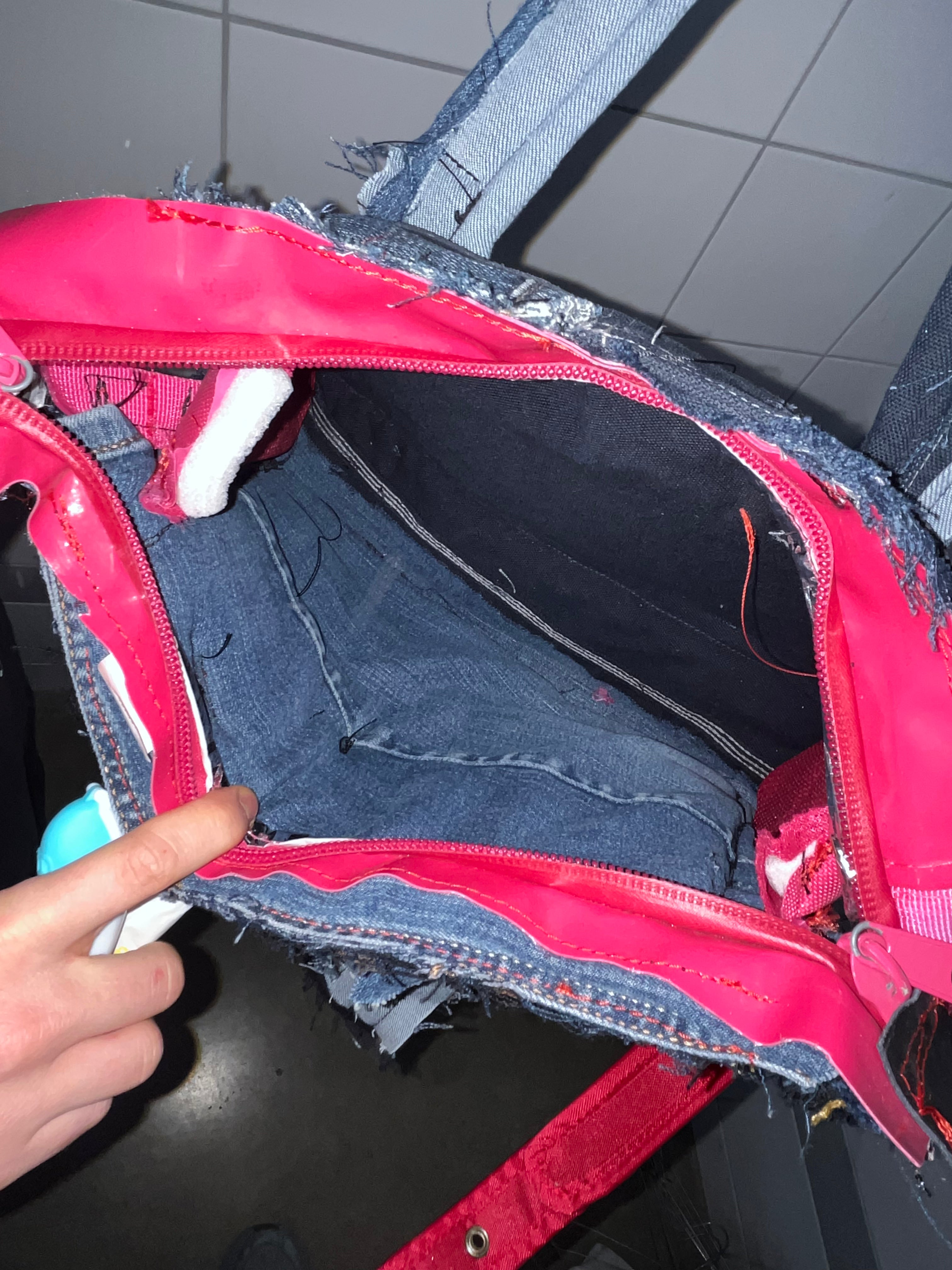 denim pocket bag