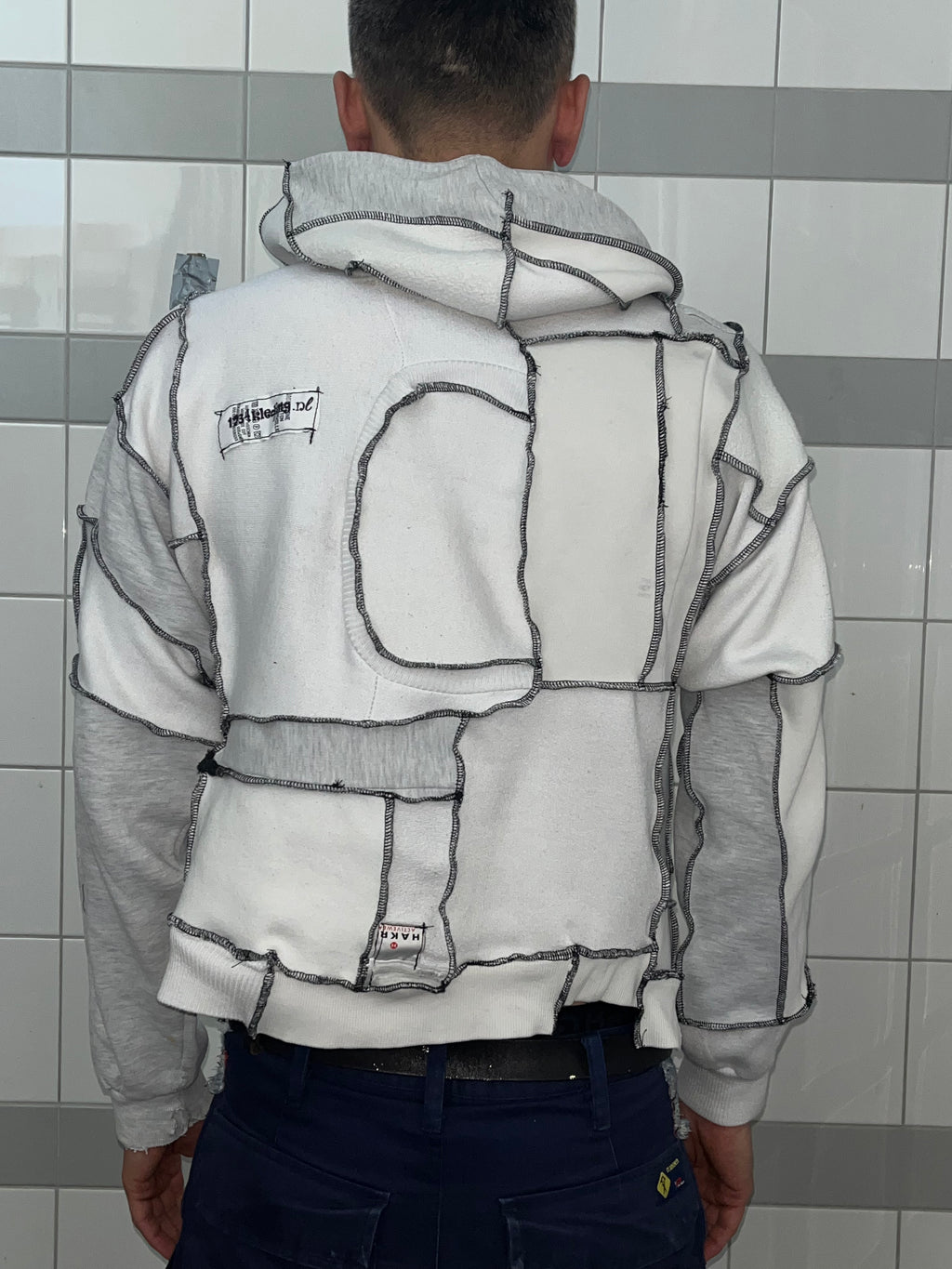 white hoodie